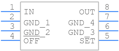 MAX603EPA+ - Analog Devices - PCB symbol