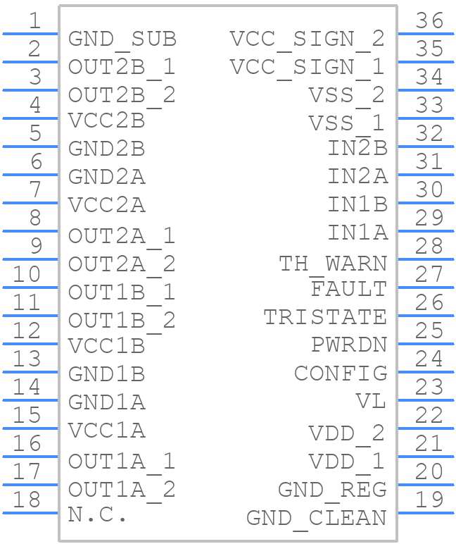 STA517B - STMicroelectronics - PCB symbol
