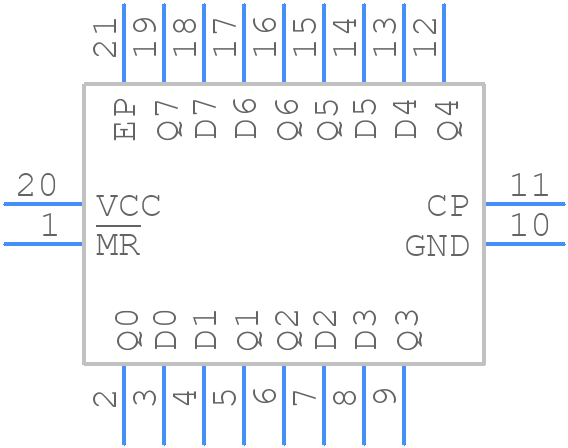 74AHCT273BQ,115 - Nexperia - PCB symbol