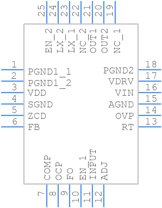 FAN8831MPX - onsemi - PCB symbol