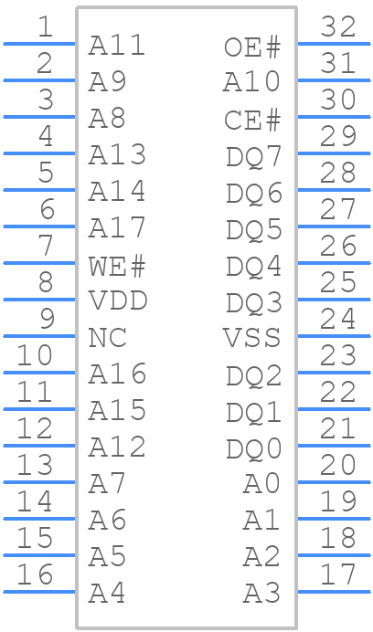 SST39LF020-55-4C-WHE - Microchip - PCB symbol