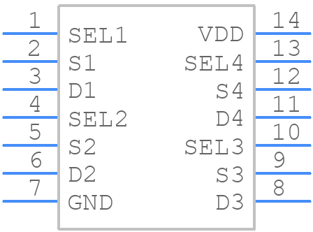 PTMUX1511PWR - Texas Instruments - PCB symbol