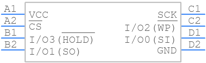 AT25SL321-UUE-T - Adesto Technologies - PCB symbol