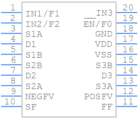 ADG5243FBRUZ-RL7 - Analog Devices - PCB symbol