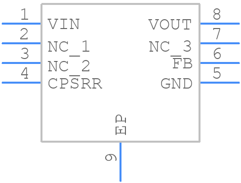 MIC5283-5.0YME - Microchip - PCB symbol