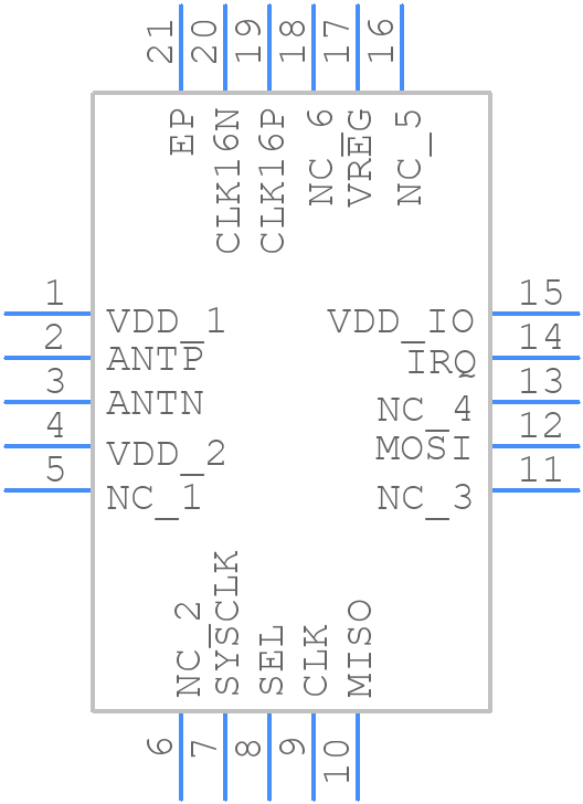AX5031-1-TW30 - onsemi - PCB symbol
