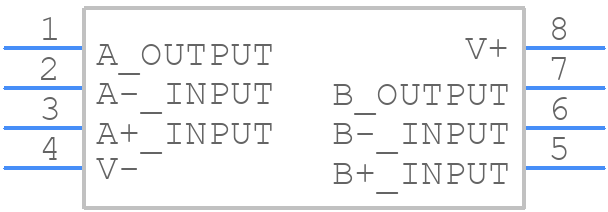 NJM2122M-TE1 - Nisshinbo - PCB symbol