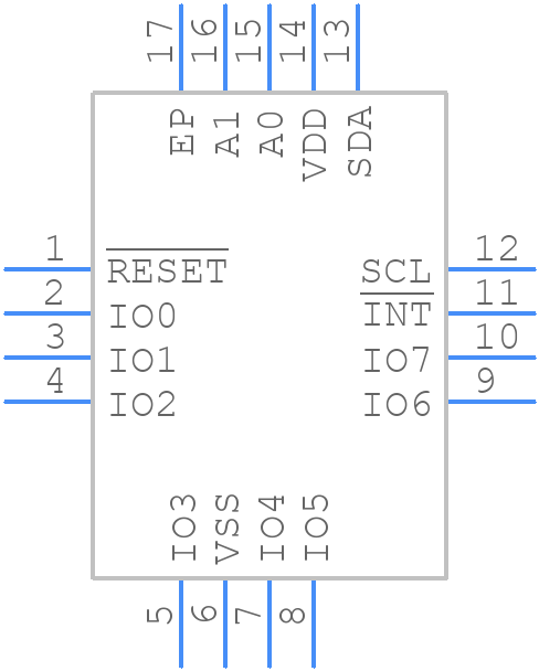 PCA9538BS,118 - NXP - PCB symbol