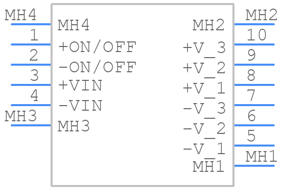 PAF600F280-12/T - TDK - PCB symbol