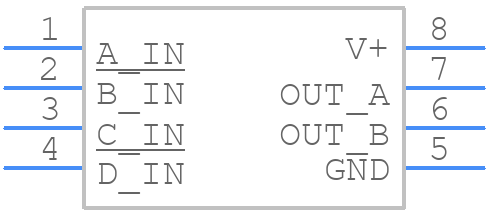 EL7242CNZ - Renesas Electronics - PCB symbol