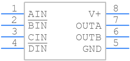 EL7242CSZ-T13 - Renesas Electronics - PCB symbol