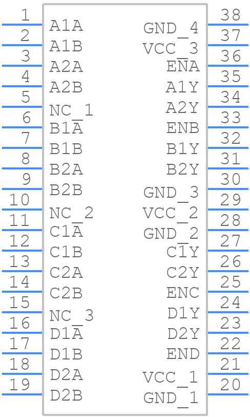 SN65LVDT388DBTR - Texas Instruments - PCB symbol