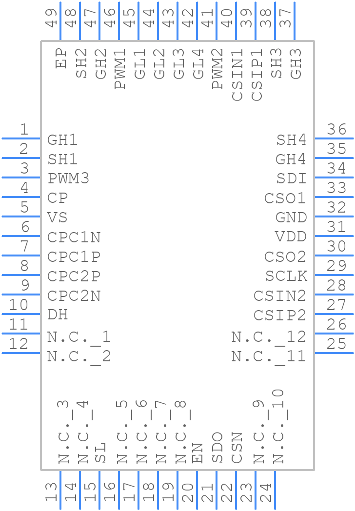 TLE92104232QXXUMA1 - Infineon - PCB symbol