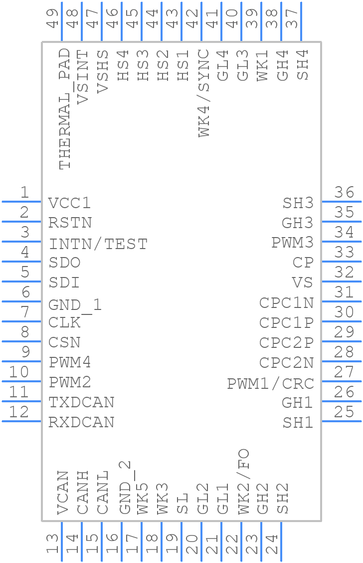 TLE95613QXXUMA1 - Infineon - PCB symbol