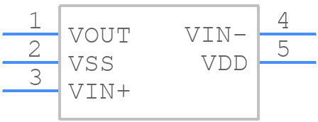 MCP6V96T-E/OT - Microchip - PCB symbol