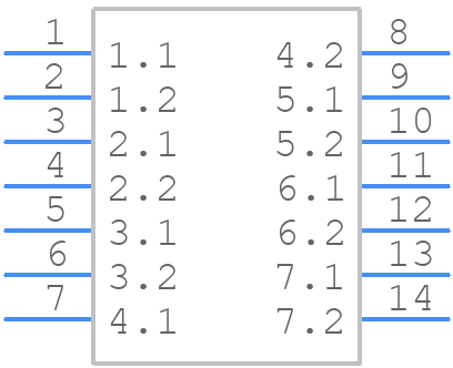 15550062701000 - HARTING - PCB symbol