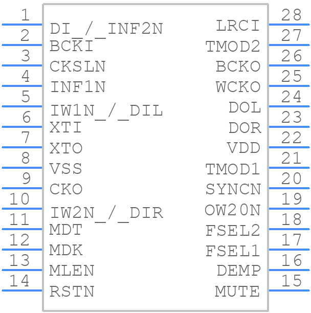 SM5843AS1 - NPC - PCB symbol