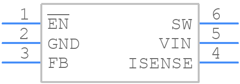 TPS64203DBVRG4 - Texas Instruments - PCB symbol