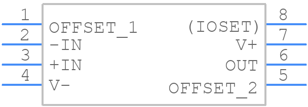 ICL7611ACPA+ - Analog Devices - PCB symbol