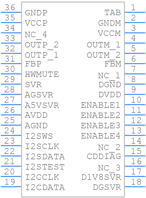 FDA903U-KBX - STMicroelectronics - PCB symbol