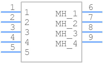 USB3505-30-A - GCT (GLOBAL CONNECTOR TECHNOLOGY) - PCB symbol