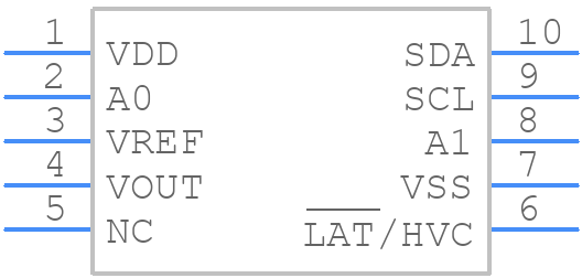 MCP47CVB01-E/UN - Microchip - PCB symbol