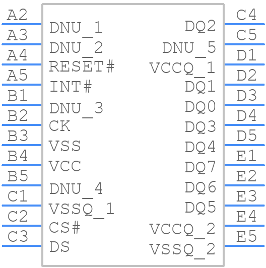 S28HL512TFPBHI010 - Infineon - PCB symbol