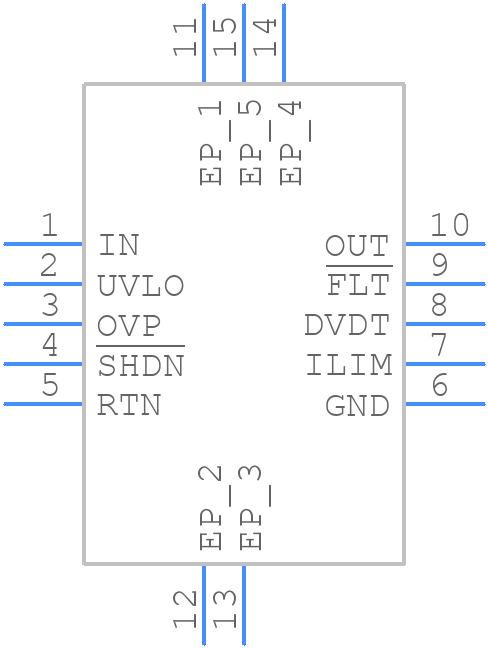 TPS26624DRCR - Texas Instruments - PCB symbol