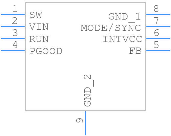 LTC3624IDD-25#PBF - Analog Devices - PCB symbol