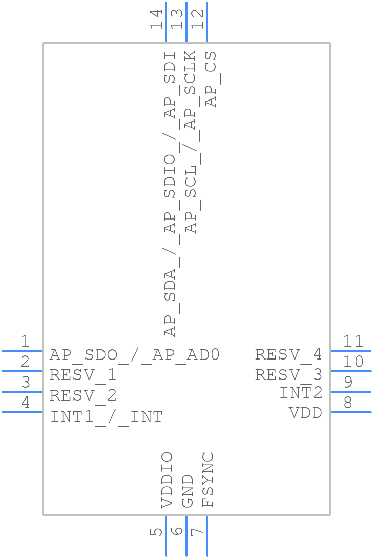 ICM-42670-P - TDK - PCB symbol