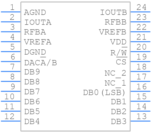 AD5440YRUZ-REEL - Analog Devices - PCB symbol