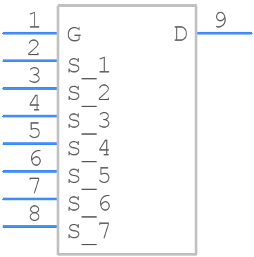 IPTG210N25NM3FDATMA1 - Infineon - PCB symbol