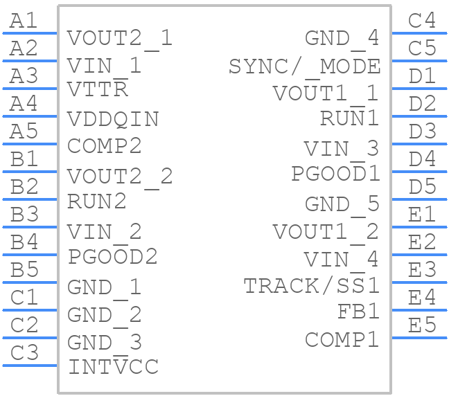 LTM4632EV#PBF - Analog Devices - PCB symbol