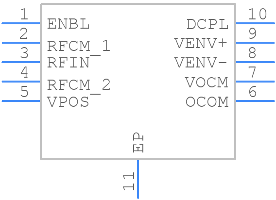 ADL6012SCPZN - Analog Devices - PCB symbol