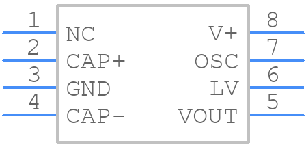 ICL7660CSA+ - Analog Devices - PCB symbol