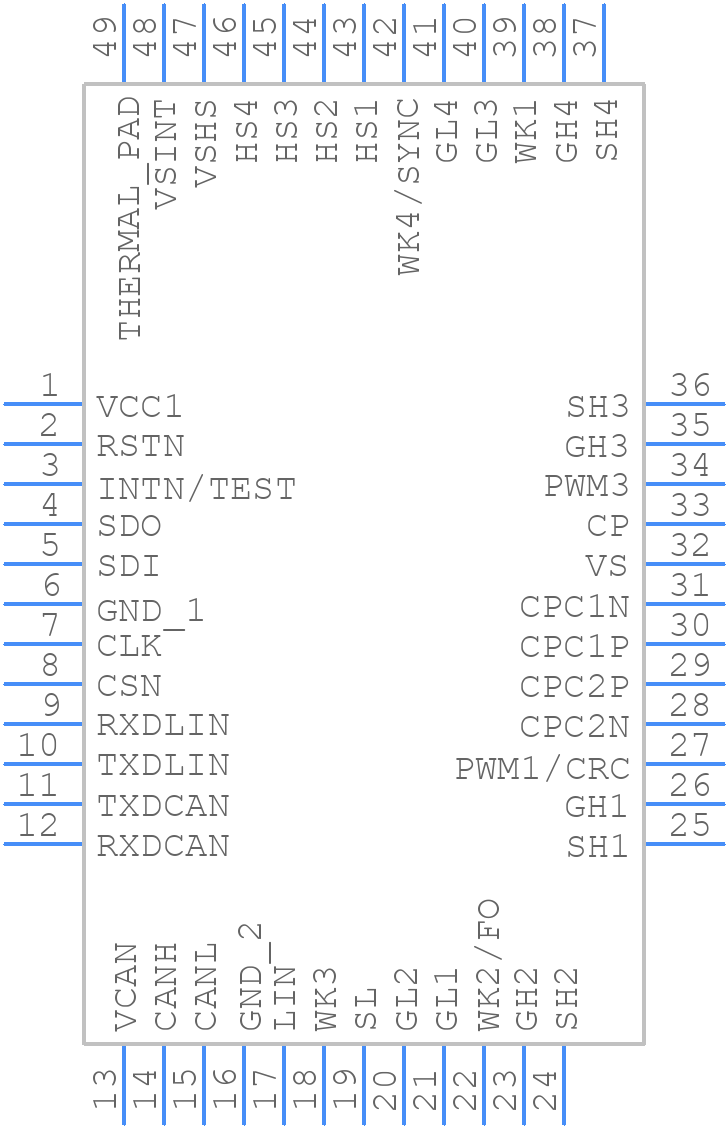 TLE95623QXXUMA1 - Infineon - PCB symbol