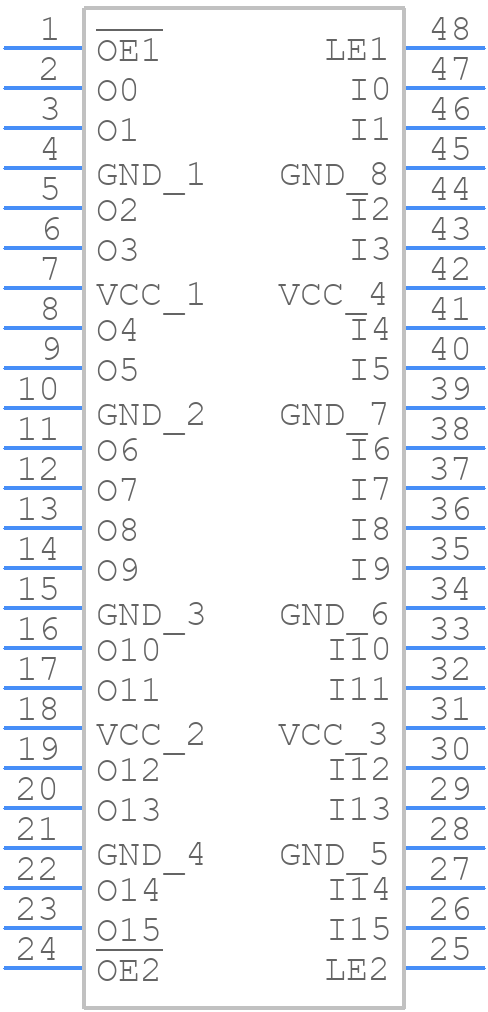 74LVT16373MTDX - onsemi - PCB symbol