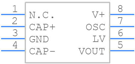 ICL7660ESA+ - Analog Devices - PCB symbol
