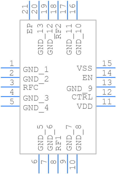 ADRF5026BCCZN - Analog Devices - PCB symbol