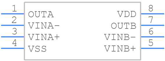 MCP6547T-I/SN - Microchip - PCB symbol