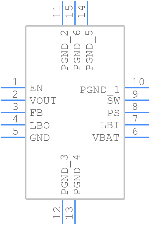 TPS61029DRCT - Texas Instruments - PCB symbol