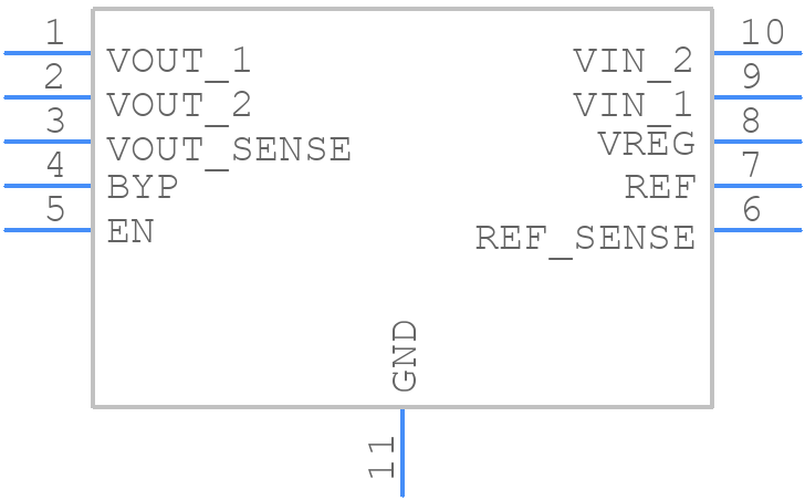 ADP7158ACPZ-2.5-R7 - Analog Devices - PCB symbol