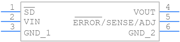 LP3966ESX-3.3/NOPB - Texas Instruments - PCB symbol