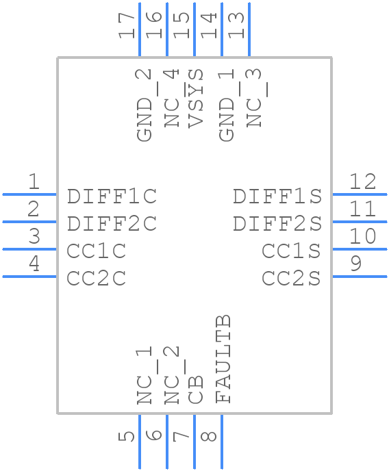 DPO2039DAB-13 - Diodes Incorporated - PCB symbol