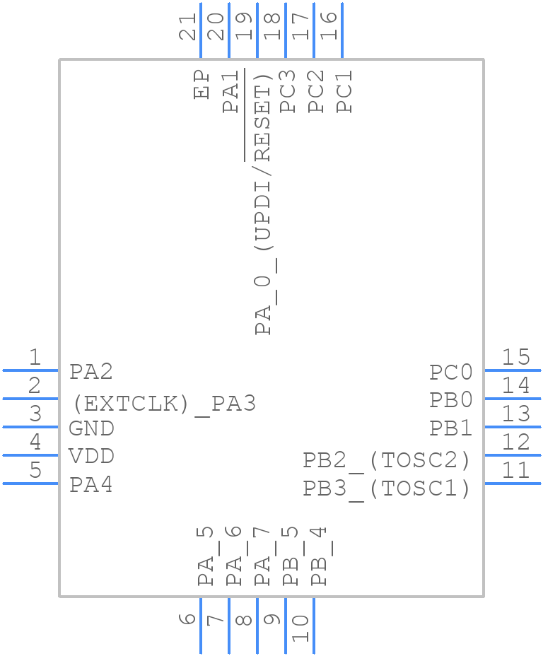 ATTINY826-MF - Microchip - PCB symbol