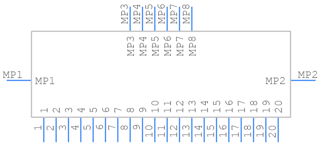 SSL00-20L3-0500 - KEL CORPORATION - PCB symbol