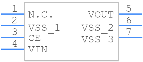 XC6223B331PR-G - Torex - PCB symbol