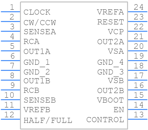 L6208D - STMicroelectronics - PCB symbol