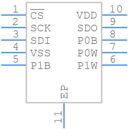 MCP4262T-104E/MF - Microchip - PCB symbol