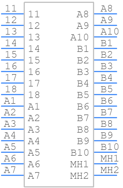0938263008 - Molex - PCB symbol